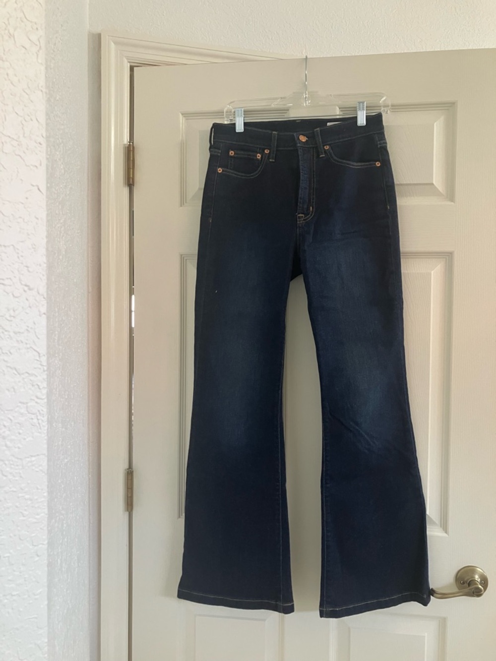GAP Dark Blue Flare Jeans - High Rise Wide Leg